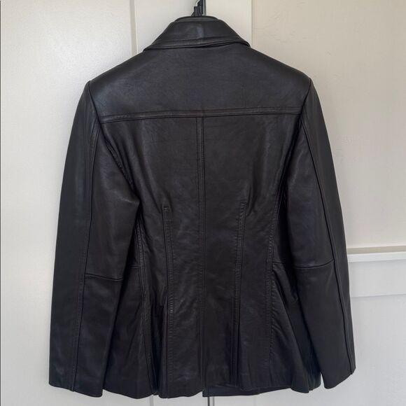 AVANTI NEW YORK Women’s Dark Brown Leather Jacket Coat Classic Versatile Size M - Picture 2 of 14